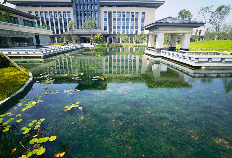 四川省委黨校（四川行政學(xué)院）彭州校區(qū)景觀湖水生態(tài)系統(tǒng)構(gòu)建工程